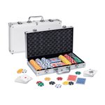 DN Valigetta alluminio con 300 Chips + Carte 03482