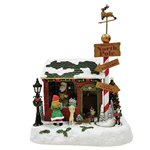 Carillon Natalizio VC Casa di Babbo Natale H33 cm.