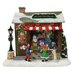 Carillon Natalizio VC Negozio di Babbo Natale H27 cm.