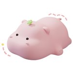 Lampada Silicone Olli Chibi Friends Baby Hippo