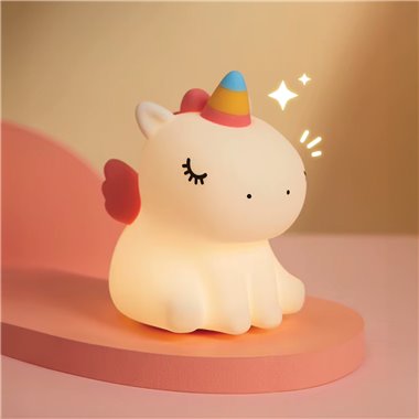 Lampada Silicone Olli Chibi Friends Unicorno