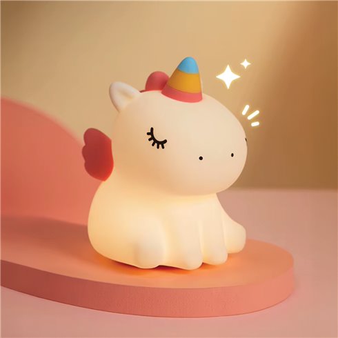 Lampada Silicone Olli Chibi Friends Unicorno