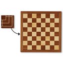 DN Scacchiera solo tavola in mogano 31x31 02591