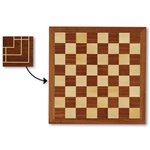 DN Scacchiera solo tavola in mogano 31x31 02591