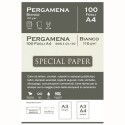 Carta Bapi Pergamena Bianco A4 110 gr. 100 ff