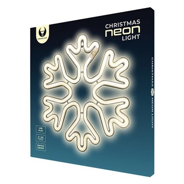 Lampada Neon Led Fiocco di Neve FLNE20 300x20x300