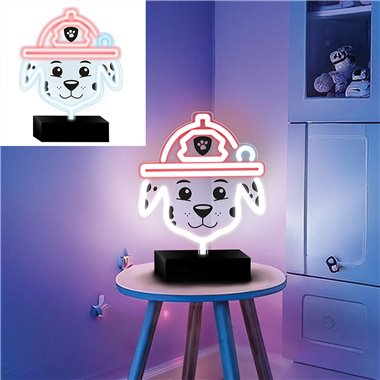 Lampada Neon Led Paw Patrol con base Marshall OW-120646 25x25