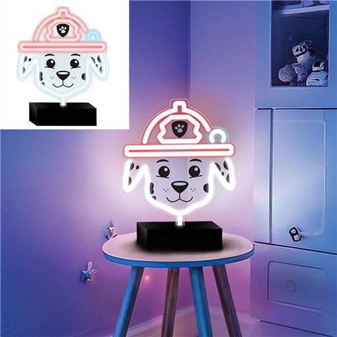 Lampada Neon Led Paw Patrol con base Marshall OW-120646 25x25