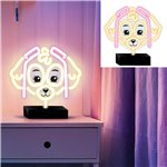 Lampada Neon Led Paw Patrol con base Skye OW-120546 25x25