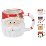 VN Tazza Natalizia in Ceramica 8cm 4 Fantasie ALX630410 ALX63420