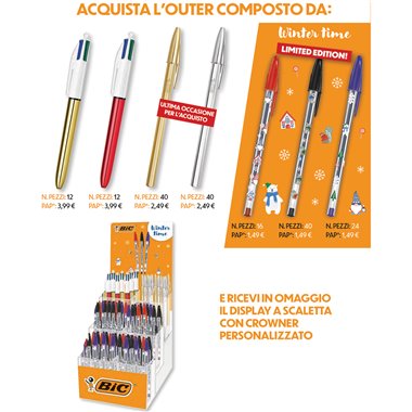 Bic Expo Outer Xmas 184 pz.