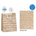 Shopper Sadoch Natale 25 SDHOT 705G 41x12x30 Oro Fantasia