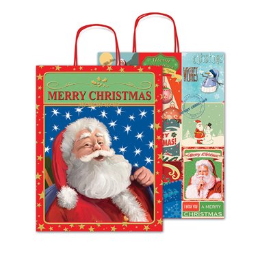 Shopper Sadoch Natale 25 SDX 462G 16x8x21 Fantasia