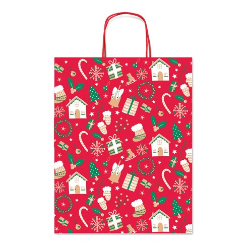 Shopper Sadoch Natale 25 SDX 565C 26x12x35 Fantasia