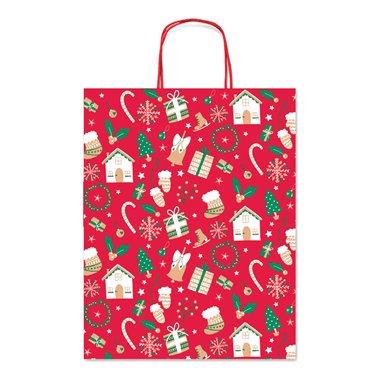 Shopper Sadoch Natale 25 SDX 565C 36x12x46 Fantasia
