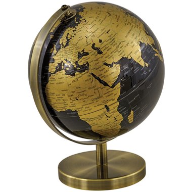 Globo Mini Blue/Gold Con Base Cm.14