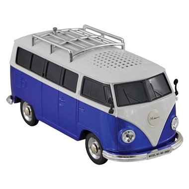 Speaker Bus Minivan Blu 20x8