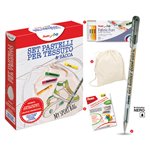 Pentel 25 Set Creativo 0022130 Fabric Fun + Sacca in Cotone