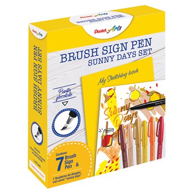 Pentel 25 Set Sketching Brush Sign Pen 0022313