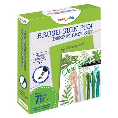 Pentel 25 Set Sketching Brush Sign Pen 0022314