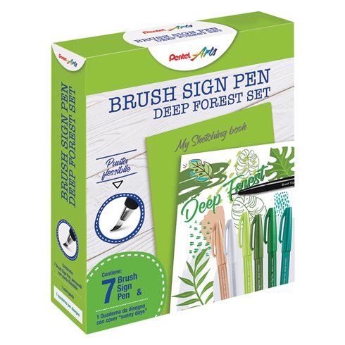 Pentel 25 Set Sketching Brush Sign Pen 0022314