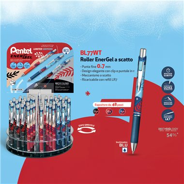 Pentel 25 Expo 0022488 Energel  BL77 Winter Edition 48 pz.