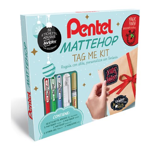 Pentel 25 Set Mattehop Tag Me Kit 0022491