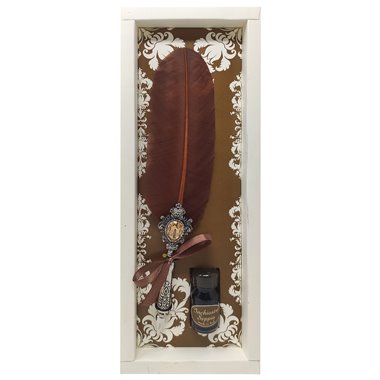 Rubinato Pen Set Swarovski 25/3 Marrone