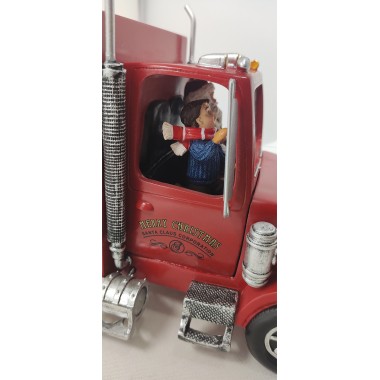 Carillon Natalizio VC Camion Villaggio Innevato 32 cm.