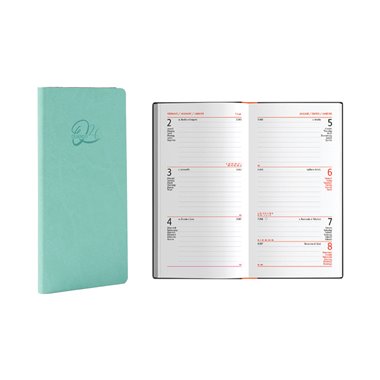 Agenda 26 Quando Femmena  8x15 Settimanale Verde Berillo