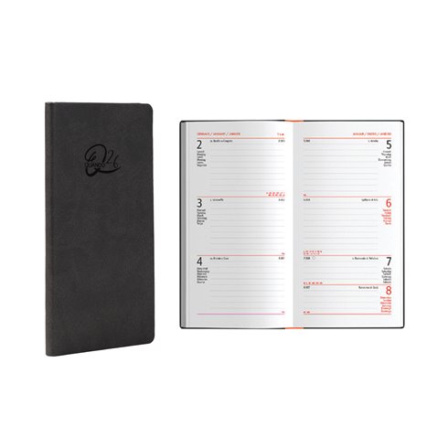 Agenda 26 Quando Femmena  8x15 Settimanale Grigio Scuro