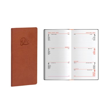 Agenda 26 Quando Femmena  8x15 Settimanale Cuoio