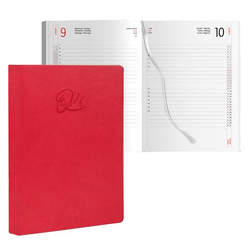 Agenda 26 Quando Femmena 15x21 Giorn. SDS Rosso