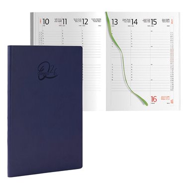 Agenda 26 Quando Femmena 17x24 Settimanale Blu