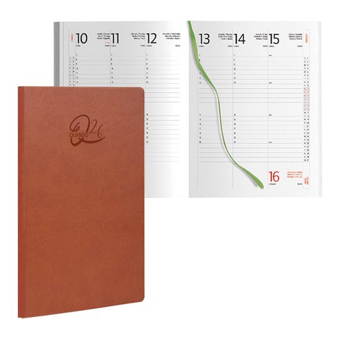 Agenda 26 Quando Femmena 17x24 Settimanale Cuoio