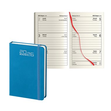 Agenda 26 Tascabile  9x15 PB546 Settimanale Azzurr