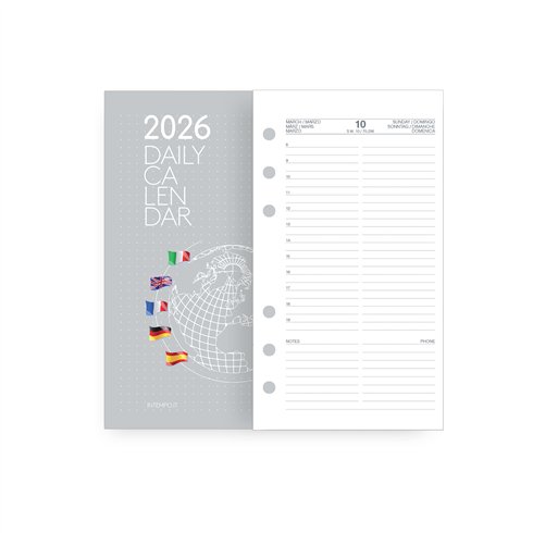 Agenda 26 Interni Organizer Giornaliero Large 15x21