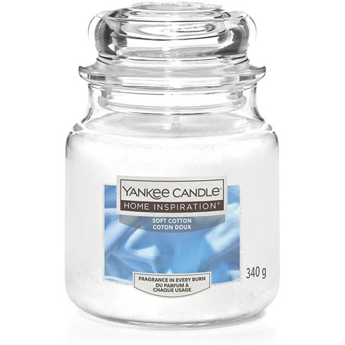Yankee Candle Giara Media 340 gr.Soft Cotton