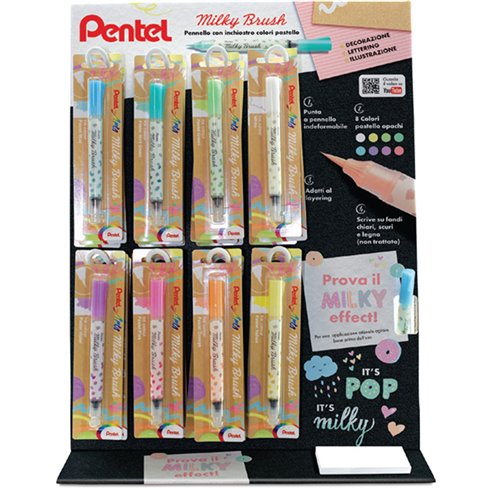 Pentel 00 Expo 0022402 Milky Brush 24 pz.