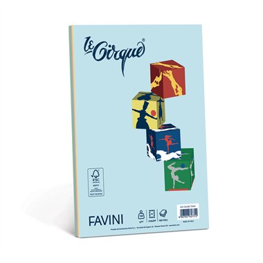 Carta Le Cirque gr. 80 Col. Tenui A4 100 ff  Assort. 5 Col.