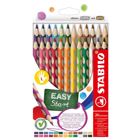 Pastelli Stabilo Easy Colors 331 a 24  per Mancini