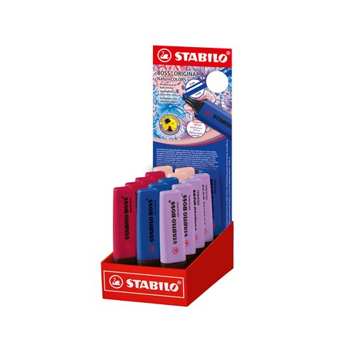 Evidenziatori Stabilo Boss Original Wildflower  Expo 15 pz.