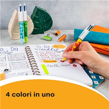 Penne Bic 4 Colori Velours 12 pz.