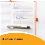 Penne Bic 4 Colori Shine (Oro Rosso Argento) 12 pz.