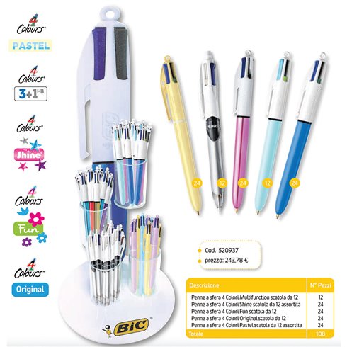 Bic Expo 4 Colori 108 pz. 520937