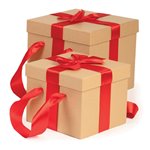 Scatole Regalo Star Natale 25 Set da 2 pz. Quad.Street Boxes