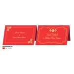 Cecami Natale 25 Biglietti e busta rosso scritta oro doppi NA50082BN