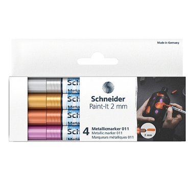 Marker Schneider Paint-It 011 Metallic 2.0 mm 4 pz. P700195