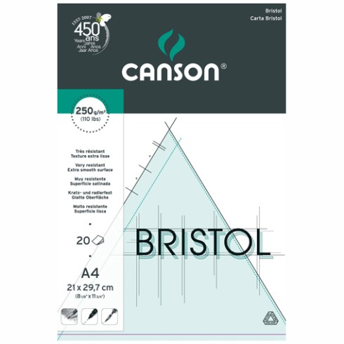 Blocchi Bristol Canson A4 gr.250 20 ff. 457120