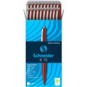 Penne Schneider K 15 Box 20 pz. Fusto Rosso